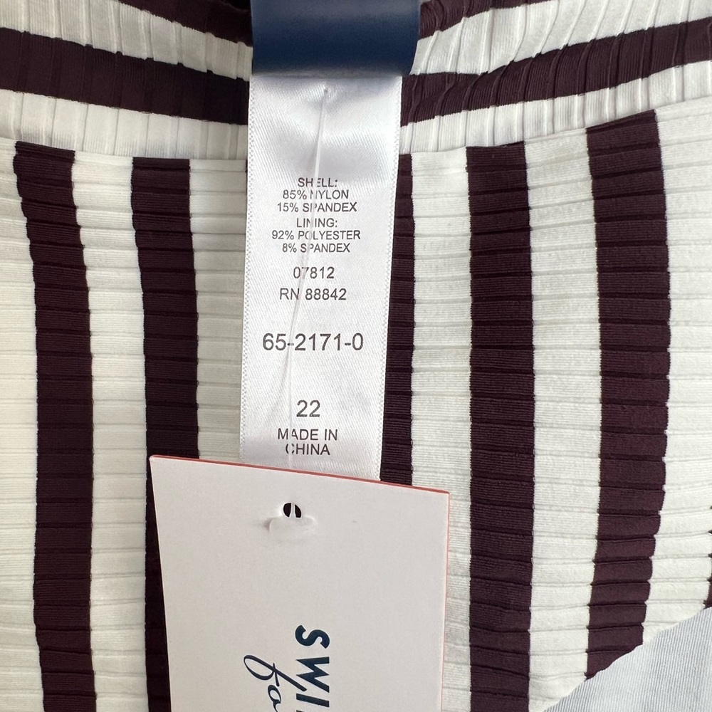 Striped bikini bottom plus size - Picture 6 of 7
